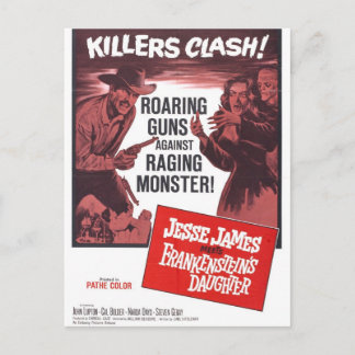 ジェシー・ジェームスがフランケンシュタイン娘はがき会う ポストカード