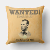 ジェシー・ジェームス・アメリカン・アウトロー報酬ポスター クッション (裏面)