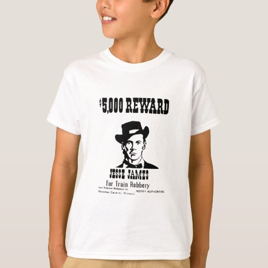 ジェシー・ジェームズが欲しかった Tシャツ (正面)