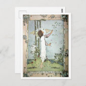 ジェシーM.キング – 蝶オールブルー ポストカード (正面/裏面)