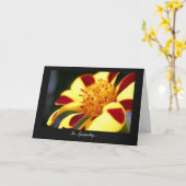 ジェスすてきター・マリゴールド – 悔やみや弔慰 カード (黄色い花)