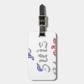 ジェススパリアートプリント ラゲッジタグ (正面縦)