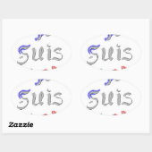 ジェススパリIラブパリ文字アートプリント 楕円形シール (シート)