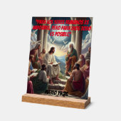 ジェスス・イ・ロス・ディシプロス:マテオ19:26 アクリルサイン (傾斜)