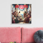 ジェスス・イ・ロス・ディシプロス:マテオ19:26 キャンバスプリント (インサイチュ (リビング))