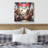 ジェスス・イ・ロス・ディシプロス:マテオ19:26 キャンバスプリント (インサイチュ (寝室))