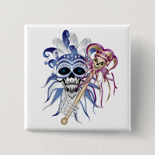 ジェスタースカル 缶バッジ (正面)