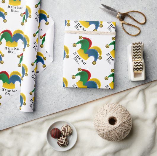 ジェスターズハットエイプリルフールズ・デイ ラッピングペーパー (クラフト)