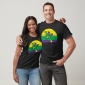 ジェスターダブゲームコントローラーMardi Grasビデオゲーマー Tシャツ (ユニセックス)