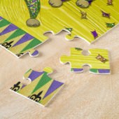 ジェスターマスクマルディグラスハーレキン ジグソーパズル (側面)