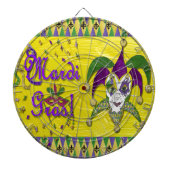 ジェスターマスクマルディグラスハーレキン ダーツボード (正面)