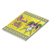 ジェスターマスクマルディグラスハーレキン ノートパッド (回転)