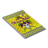 ジェスターマスクマルディグラスハーレキン ノートブック (右側)