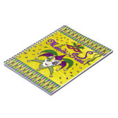 ジェスターマスクマルディグラスハーレキン ノートブック (左側)