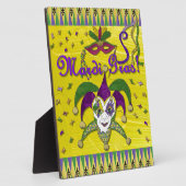 ジェスターマスクマルディグラスハーレキン フォトプラーク (側面)