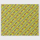 ジェスターマスクマルディグラスハーレキン ラッピングペーパー (フラット)