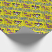 ジェスターマスクマルディグラスハーレキン ラッピングペーパー (角)