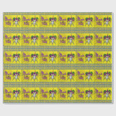 ジェスターマスクマルディグラスハーレキン ラッピングペーパー (フラット)