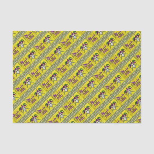 ジェスターマスクマルディグラスハーレキン 薄葉紙 (正面)