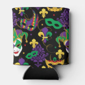 ジェスターマスクマルディグラスパターン 缶クーラー (裏面)