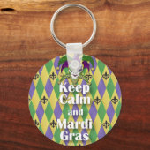 ジェスター保マスクCalm and Mardi Gras キーホルダー (正面)