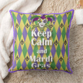 ジェスター保マスクCalm and Mardi Gras クッション (ブランケット)