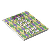 ジェスター保マスクCalm and Mardi Gras ノートパッド (アングル)