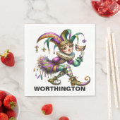 ジェスター大切マスカレードテーマ スタンダードランチョンナプキン (インサイチュ)