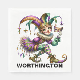 ジェスター大切マスカレードテーマ スタンダードランチョンナプキン