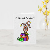 ジェスター夫の賞状表 カード (黄色い花)