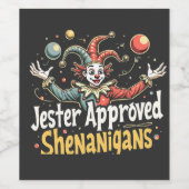 ジェスター承認シェナニガンサーカスピエロ ワインラベル (シングルラベル)