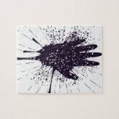 ジェスチャーを含むグランジな手 ジグソーパズル (横)