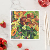 ジェステル – タイガーリリーとスチルライフ スタンダードランチョンナプキン (インサイチュ)