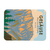 ジェスハウスナショナルパークオーストリアヴィンテージ マグネット (横)