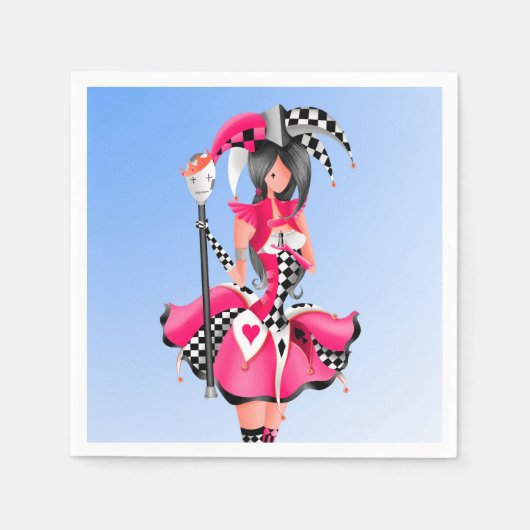 ジェス予測できなターと操り人形の王 スタンダードカクテルナプキン (正面)