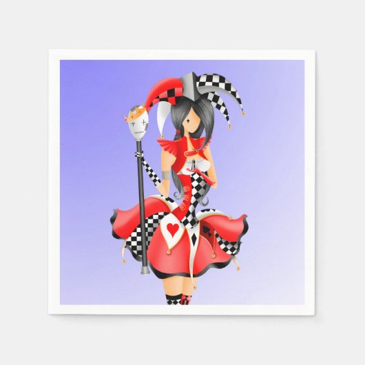 ジェス予測できなターと操り人形の王 スタンダードカクテルナプキン (正面)