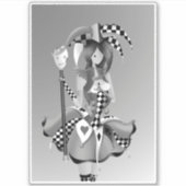 ジェス予測できなターと操り人形キングのステッカー シール (正面)