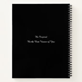 ジェス予測できなターと操り人形キンググレイのモノクロ ノートブック (裏面)