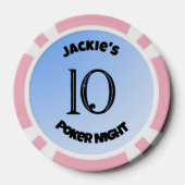 ジェス予測できなターと操り人形キングピンク10 ポーカーチップ (裏面)