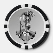 ジェス予測できなターと操り人形キングブラック100 ポーカーチップ (正面)