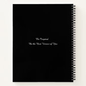 ジェス予測できなターと操り人形キングブルーレッド ノートブック (裏面)