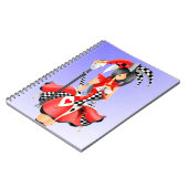 ジェス予測できなターと操り人形キングレッドブルー ノートブック (左側)