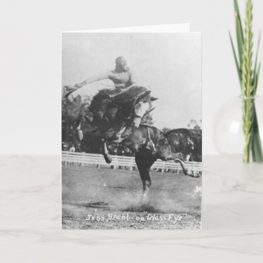 ジェス・シュタールがガラスの目に。 カード (正面)