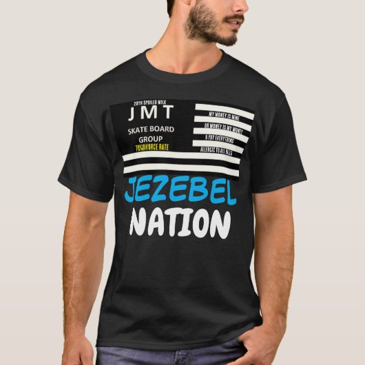 ジェゼベル・ナショナルTシャツ(黒) Tシャツ (正面)