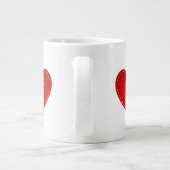 ジェタイメモンアモアヴァレンタイン赤いハートロマンティック ジャンボコーヒーマグカップ (裏面)