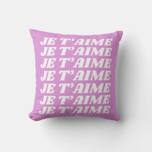 ジェタイメ 愛フランスのしている かわいいスミレピンク クッション
