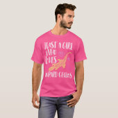 ジェッコス・ヒョウ・トカゲが大好きな女の子かわいいG Tシャツ (正面フル)