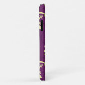 ジェッコトカゲ族の紫色の緑のパターン Case-Mate iPhoneケース (裏面/右)