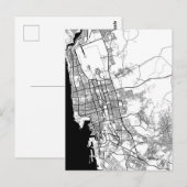 ジェッダのサウジアラビアの地図 ポストカード (正面/裏面)