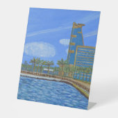 ジェッダ台座標識 台座サイン (正面)